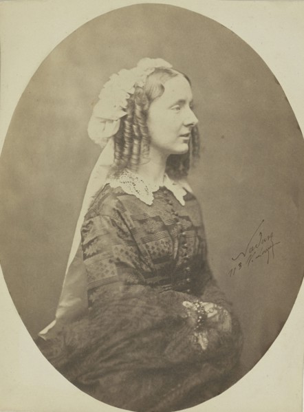 Madame E. M. Labiche; Nadar, Gaspard Félix Tournachon, French, 1820 - 1910, 1855 - 1859; Salted paper print; 22.4 x 17.1 cm