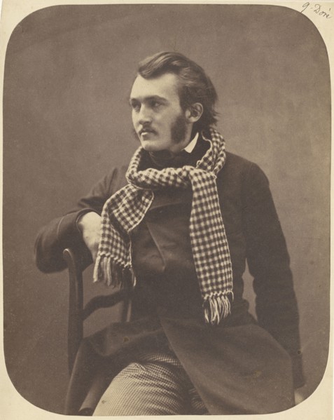 Gustave Doré; Nadar, Gaspard Félix Tournachon, French, 1820 - 1910, Paris, France; 1856 - 1858; Salted paper print; 23.5 × 18.7