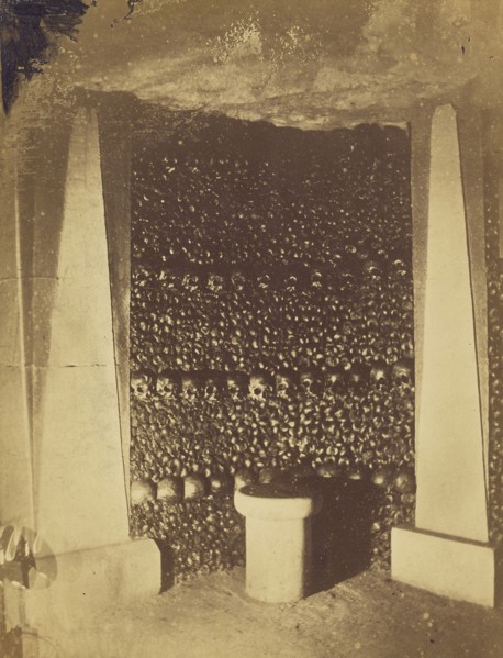 View in the Catacombs; Nadar, Gaspard Félix Tournachon, French, 1820 - 1910, 1861; Albumen silver print