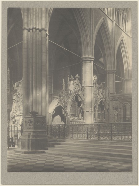 Westminster Abbey, Gates to the Sanctuary, North Side; Frederick H. Evans, British, 1853 - 1943, 1911; Platinum print