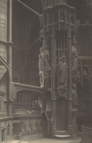 Westminster Abbey, Confessor's Chapel, Staircase on North Side; Frederick H. Evans, British, 1853 - 1943, 1911; Platinum print