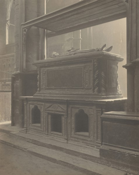Westminster Abbey, Confessor's Chapel, Tomb of Henry III; Frederick H. Evans, British, 1853 - 1943, 1911; Platinum print
