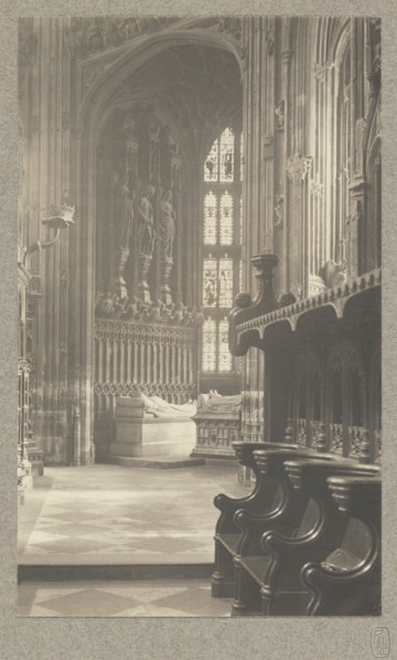 Westminster Abbey, Chapel of Henry VII; Frederick H. Evans, British, 1853 - 1943, 1911; Platinum print; 24.2 x 14.7 cm