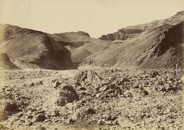 Valley of the Kings; Antonio Beato, English, born Italy, about 1835 - 1906, 1880 - 1889; Albumen silver print