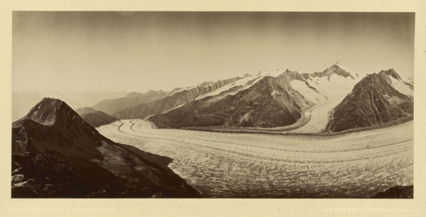 Snowy mountain pass; Adolphe Braun, French, 1811 - 1877, France; about 1865 - 1875; Albumen silver print