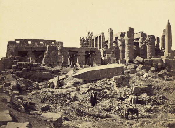 Temple of El-Karnak, From the South East; Francis Frith, English, 1822 - 1898, Egypt; 1857; Albumen silver print