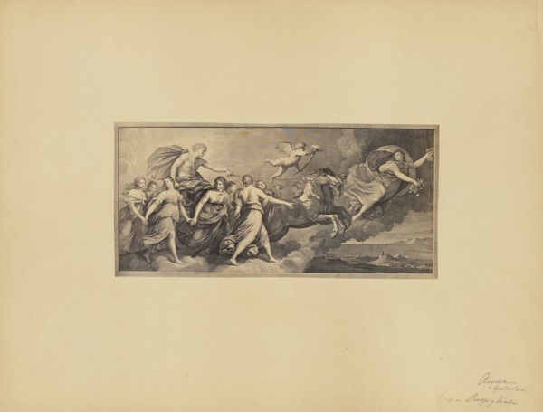 Aurora by Guido Reni; James Anderson, British, 1813 - 1877, Rome, Italy; about 1845 - 1855; Albumen silver print