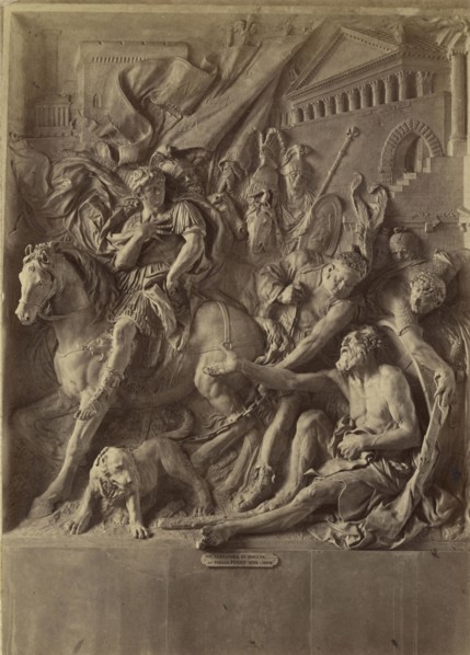 Alexander and Diogenes; Tommaso Cuccioni, Italian, 1790 - 1864, Paris, France; about 1852 - 1864; Albumen silver print