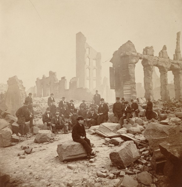 Corner of Perkins and Pearl Streets, Looking to Broad Street; James Wallace Black, American, 1825 - 1896, 1872; Albumen silver