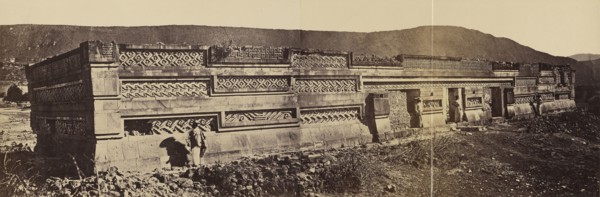 Grand Palacio, Mitla; Désiré Charnay, French, 1828 - 1915, about 1860; Albumen silver print