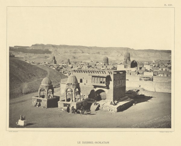 Le Djebbel-Mokatam; Henri Béchard, French, active Cairo, Egypt 1869 - 1880s, Paris, France; 1865 - 1885; Collotype; 27.9 x 38.1