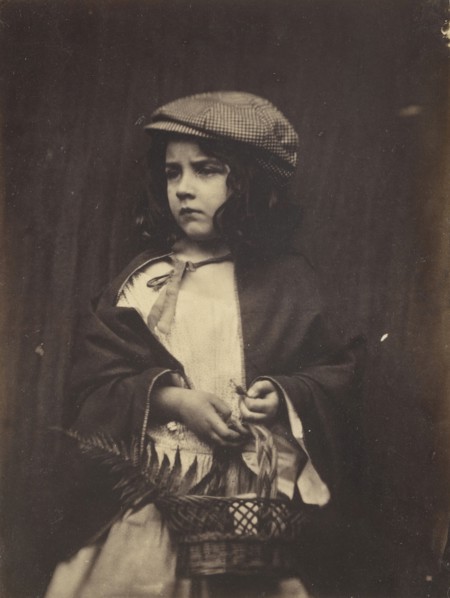 Young Girl Holding a Basket; Lewis Carroll, British, 1832 - 1898, July 5, 1876; Albumen silver print