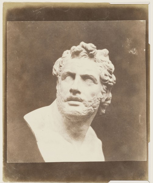 Bust of Patroclus; William Henry Fox Talbot, English, 1800 - 1877, before February 7, 1846; Salted paper print; 17.8 × 16 cm