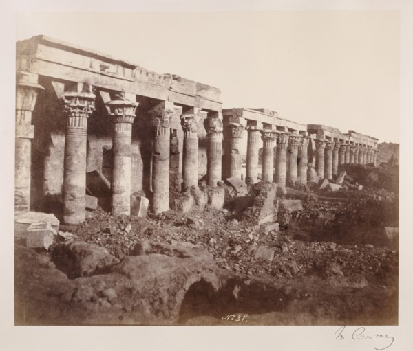 Le Toutmoséion; Henry Cammas, French, 1813 - 1888, Philoe, Egypt; negative 1860; print about 1862; Albumenized salted paper