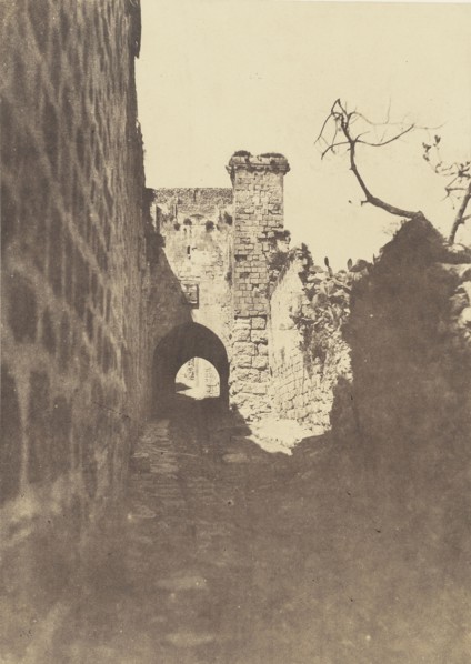 Jérusalem. Via Dolorosa. Reste antique; Auguste Salzmann, French, 1824 - 1872, Louis Désiré Blanquart-Evrard French, 1802