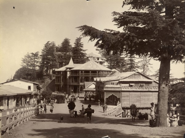 Departure of English Mail from Post Office, Simla; Lala Deen Dayal, Indian, 1844 - 1905, 1885 - 1887; Albumen silver print