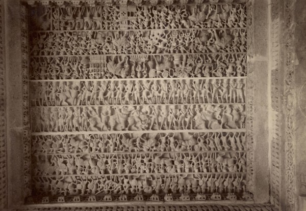 Marble Carved Ceiling, Jain Temple; Lala Deen Dayal, Indian, 1844 - 1905, 1883 -1884; Albumen silver print