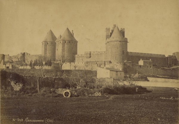 Carcassonne; Médéric Mieusement, French, 1840 - 1905, Carcassonne, France; 1870s; Albumen silver print