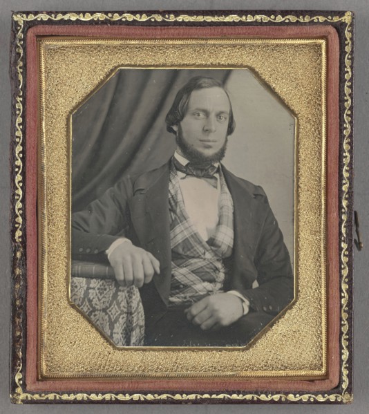 Portrait of a Young Man; American; about 1847; Daguerreotype