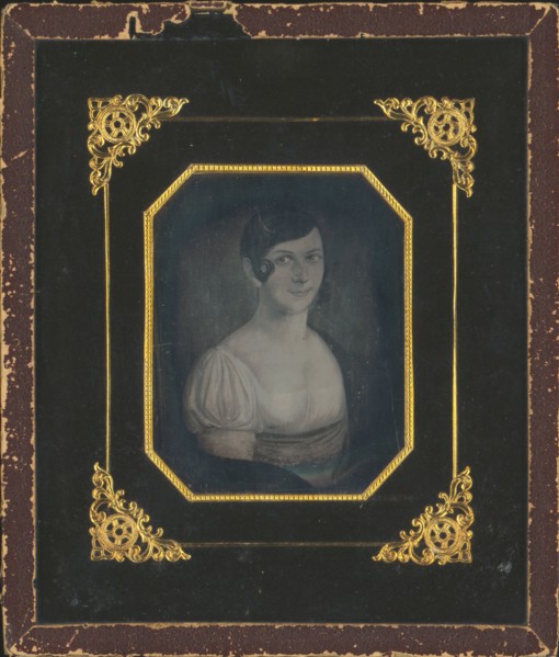 Painted Portrait of Frau Hartje Müller; German; about 1845; Daguerreotype, hand-colored