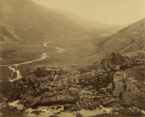 Glyn Francon, from Lake Ogwen; Roger Fenton, English, 1819 - 1869, n.d; Albumen silver print