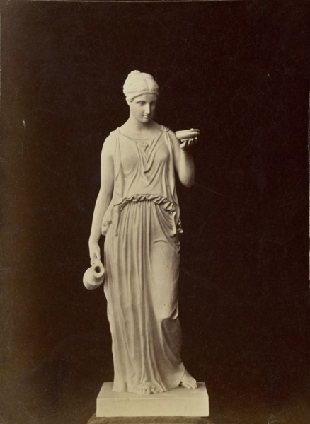 Statue of female figure; about 1870 - 1890; Albumen silver print