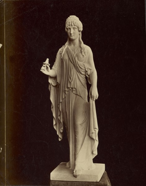 Statue of female figure; about 1870 - 1890; Albumen silver print