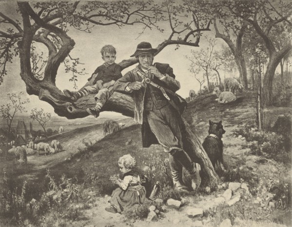 W. Friedrich - On the Pastures; late 19th century; Collotype; 18.7 × 22.8 cm, 7 3,8 × 9 in