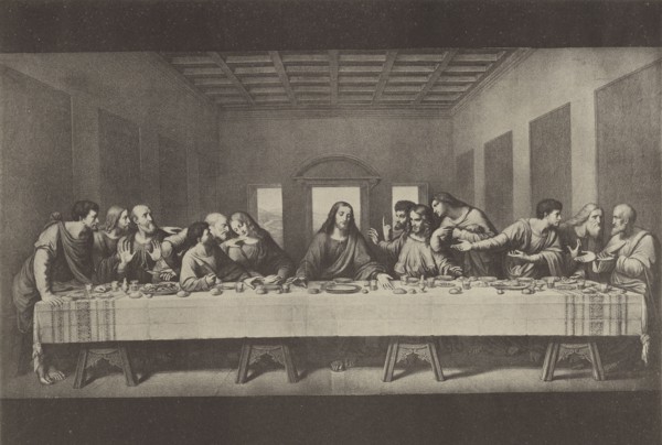 Leonardo da Vinci - The Last Supper; late 19th century; Collotype; 13.4 x 25.8 cm, 5 1,4 x 10 3,16 in