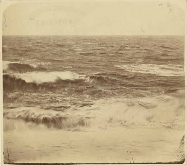 Waves; A. Foncelle, French, active about 1870, about 1870; Albumen silver print