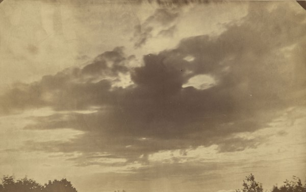 Cloud study; American; about 1870 - 1890; Albumen silver print