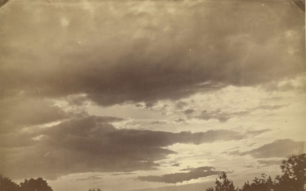 Cloud study; American; about 1870 - 1890; Albumen silver print