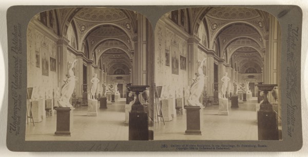 Gallery of Modern Sculpture, in the Hermitage, St. Petersburg, Russia; Underwood & Underwood, American, 1881 - 1940s, 1898