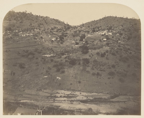 Mariposa Creek; Carleton Watkins, American, 1829 - 1916, 1860; Salted paper print; 33.2 x 41.3 cm 13 1,16 x 16 1,4 in