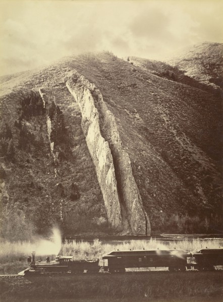 The Devil's Slide, Utah; Carleton Watkins, American, 1829 - 1916, Utah, United States; 1873 - 1874; Albumen silver print