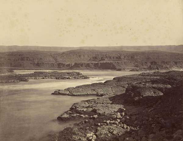 The Passage of the Dalles, Columbia River; Carleton Watkins, American, 1829 - 1916, Oregon, United States; 1867; Albumen silver