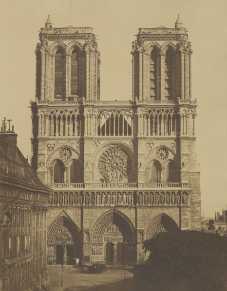 Notre Dame de Paris; Édouard Baldus, French, born Germany, 1813 - 1889, Paris, France; 1850 - 1859; Albumen silver print