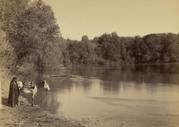 Cours du Jourdain; Félix Bonfils, French, 1831 - 1885, Israel; 1867 - 1870; Albumen silver print