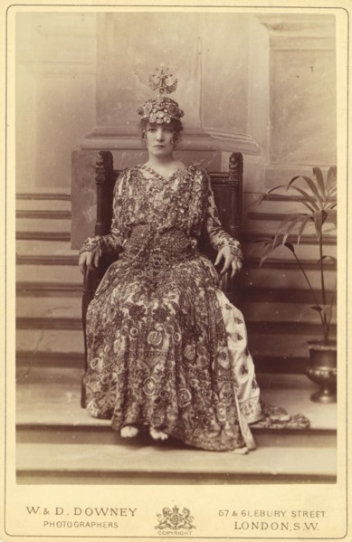 Sarah Bernhardt as the Empress Theodora in Sardou's  Theodora; W. & D. Downey, British, active 1860 - 1920s, London, England