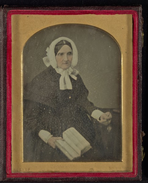 Portrait of a Seated Woman; Cornelius Jabez Hughes, British, 1819 - 1884, 1849 - 1855; Daguerreotype, hand-colored