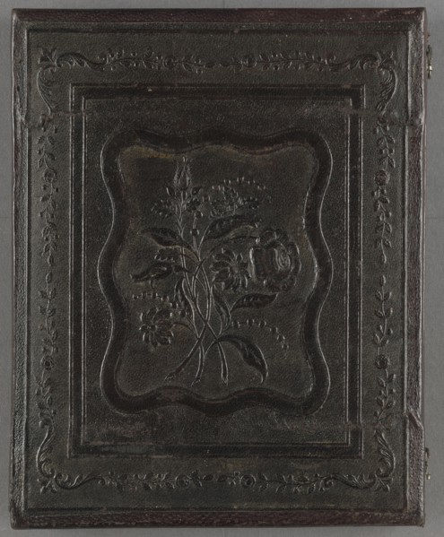 Three-Story House with Classical Porch; American; about 1851; Daguerreotype