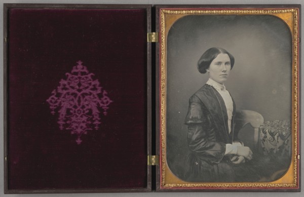 Portrait of a Seated Woman; American; about 1857; Daguerreotype
