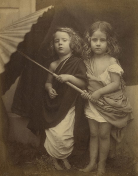Paul and Virginia; Julia Margaret Cameron, British, born India, 1815 - 1879, Freshwater, Isle of Wight, England; 1864; Albumen