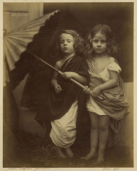 Paul and Virginia; Julia Margaret Cameron, British, born India, 1815 - 1879, Freshwater, Isle of Wight, England; 1864; Albumen