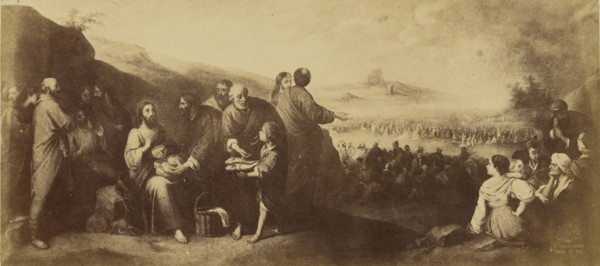 Miracle of the loaves and fishes by Murillo, Milagro de panes y peces por Murillo, Charles Clifford, English, 1819,1820 - 1863
