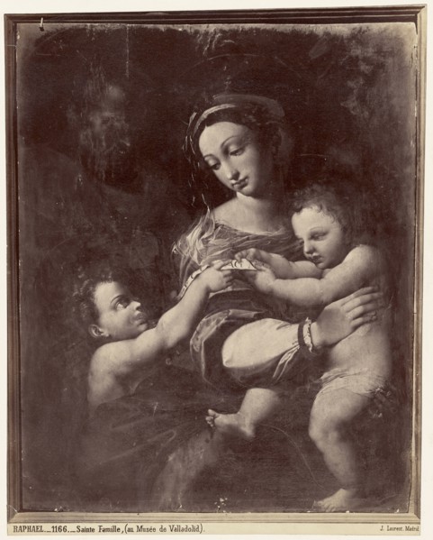 Raphael, Sainte Famille, au Musee de Valladolid; Juan Laurent, French, 1816 - 1892, Valladolid, Spain; 1865; Albumen silver