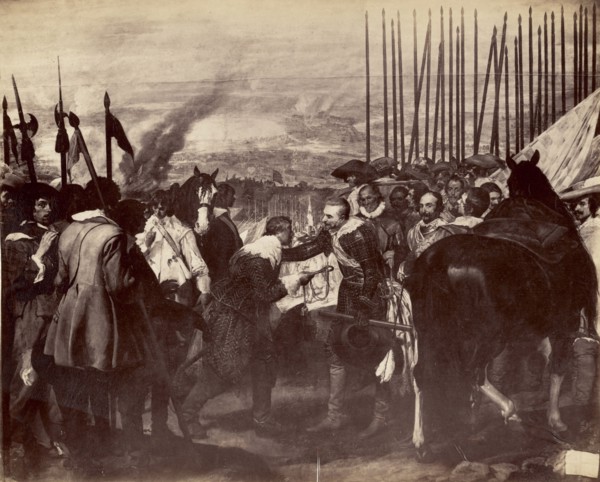 Velazquez. La reddition de la ville de Breda. Les Lances., au Musee du Prado, Juan Laurent, French, 1816 - 1892, Prado, Spain