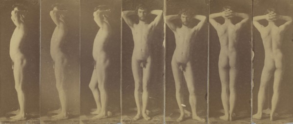 George Reynolds, seven photographs; Thomas Eakins, American, 1844 - 1916, 1883; Albumen silver print