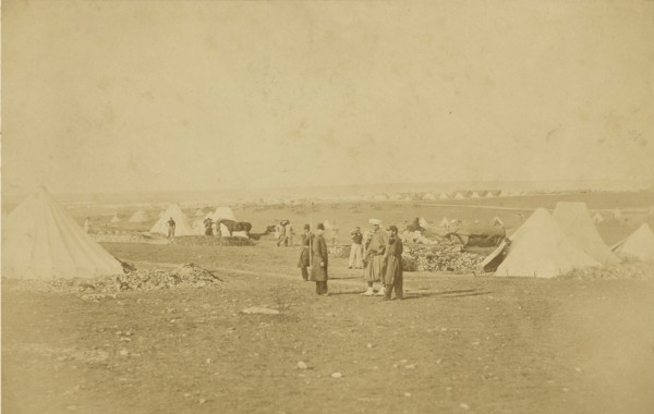 General Bosquets Quarters; Roger Fenton, English, 1819 - 1869, 1855; Salted paper print; 16.2 x 25.4 cm 6 3,8 x 10 in