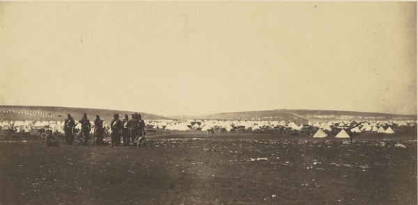 Picquet House, Cathcarts, Hill, from General Bosquets Quarters; Roger Fenton, English, 1819 - 1869, 1855; Salted paper print